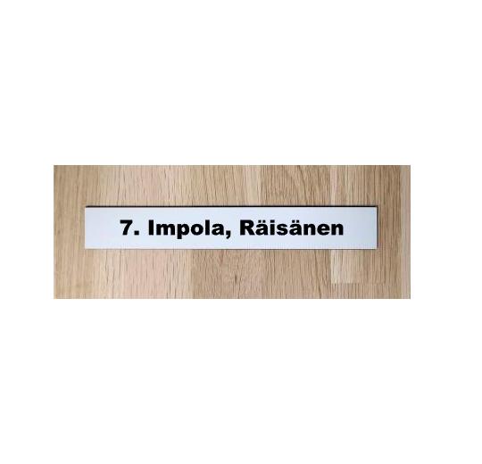 POSTILAATIKKOKILPI - Orthex-kehykseen